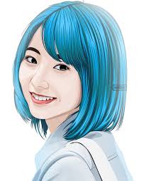 Short hairstyles are really just as versatile as long hair. Blue Short Hair Japan Girl Vexel Photoshop By Nikenfalah On Deviantart