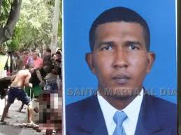 Brutal asesinato de vigilante en Santa Marta Conmoción en Santa Marta por  asesinato de vigilante lapidado en vía pública : Conmoción en Santa Marta  por asesinato de vigilante lapidado en vía pública