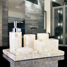Here, find stylish ways to give your toiletries, succulents, bath towels, and more their very own home. Banheiro Toothbrush Holder Make Life Wash Bathroom Set Suit European Mediterranean Five Piece Tray With High End Toiletries Toothbrush Holder Bathroom Setbathroom Set Wash Aliexpress
