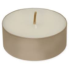 Extra Large Unscented Tea Light Candles Set Of 24 Bed Bath Beyond