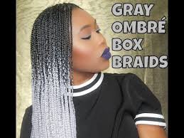 Black And Gray Braids Gray Ombre Box Braids Maintenence Tips Ombre Box Braids Grey Box Braids Box Braids Hairstyles