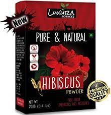Luxura Sciences Hibiscus Powder For Hair Improvement 200 Grams Hibiscus Flower Powder Natural Hibiscus Hair Loss Treatment Shampoo Condition Dry Hair