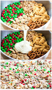 White Chocolate Holiday Snack Mix Chocolate Snack Mix White Chocolate Snack Mix Holiday Desserts