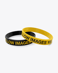 Download Silicone Wristbands Mockup In Apparel Mockups On Yellow Images Object Mockups