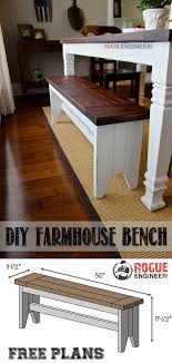 Diy Farmhouse Bench Free Plans Rogue Engineer Farmhouse Bench Diy Farmhouse Bench Plans Farmhouse Bench