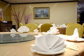 Good chinese table manners are thought to bring health and good fortune. Table Setting In Fine Dining High Class Chinese Restaurant Stock Photo Picture And Royalty Free Image Image 24653015