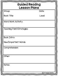 Guided Reading Lesson Plan Template Guided Reading Lesson Plan Template Guided Reading Lesson Plans Reading Lesson Plans