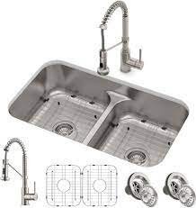 Check spelling or type a new query. Kraus Kca1200 33 Inch Undermount Kitchen Sink With Commercial Pull Down Faucet Noisedefend Smart Low Divider Wear Resistant Finish Easy Clean Nozzles Smart Single Handle Design Eco Friendly Faucet And Ada Compliant
