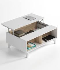 ( 4.4) out of 5 stars. Bari Storage Coffee Table Soft White Gloss With Oak Effect