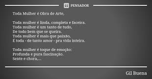 Toda Mulher E Obra De Arte Toda Mulher Gil Buena