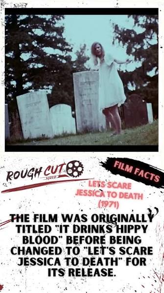 Rough Cut Film Fact, Lets Scare Jessica to Death (1971), The film was  originally titled "It Drinks Hippy Blood" before being changed to "Let's  Scare Jessica to Death" for its release., #cultmovies ...