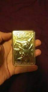 Limited edition red 23k gold plated pikachu #25 trading card in pokeball novelty. 1999 Golden Pokemon Pikachu Trading Card Ebay