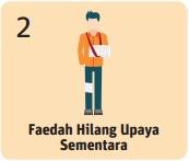 Okay untuk pengetahuan, slipped disc adalah sakit tulang belakang dan waktu ini bukan hanya warga tua yang dapat sakit slipped disc tapi juga. Faedah Hilang Upaya Sementara