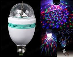 Search Rotating Disco Lightbulb Top Race Led Full Color Rotating Strobe Crystal Stage Light For Disco Party Color Changing Light Bulb Ball Lights Light Bulb