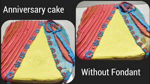 If fondant is sticky, add a few pinches of confectioners' sugar. Anniversary Cake Saree And Shirt Cake Without Fondant Youtube