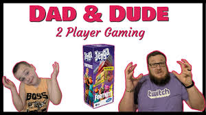 On the blocks of the jenga game, the instructor will write different questions for the students to answer. Dad Dude Fortnite Jenga Board Game Play Through Youtube