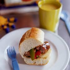 Italian Sausage Heroes With Peppers And Onions Recipe Recipe Stuffed Peppers Sausage Sandwiches Recipes