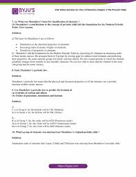 Selina Solutions Class 9 Concise Chemistry Chapter 5 The Periodic Table Download Free Pdf