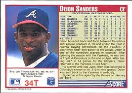Shop comc's extensive selection of deion sanders baseball cards. Deion Sanders Gallery Trading Card Database