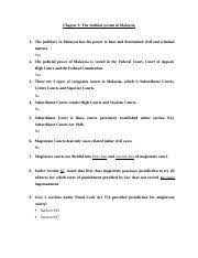 The court of a penghulu or malay village head hears all the cases related to civil matters. Tutorial 3 Docx Chapter 3 The Judicial System In Malaysia 1 The Judiciary In Malaysia Has The Power To Hear And Determined Civil And Criminal Matters Course Hero