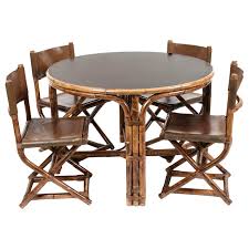 brown leather italian table