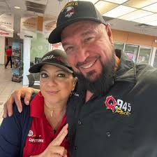 Haven't seen her in a long time. Conjunto Pioneer and Legend Ruben Vela's  daughter Marli Vela here at Charlie Clark Nissan in Harlingen Tx.  #RubenVela #MarliVela