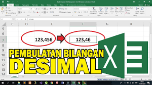 Cara Membulatkan Angka Desimal Di Microsoft Excel Youtube