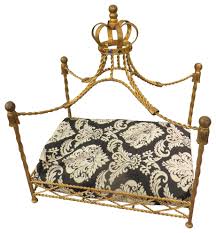 Bedroom design victorian bedroom luxury bedding victorian homes home house design design victorian bedroom decor castle bedroom. Jeweled Crown Gold Iron Dog Bed Pet Canopy Metal Royal Victorian Dog Beds By My Swanky Home Houzz