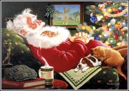 I could choose to fill the time any number of a long winters nap. Tom Newsom A Long Winters Nap Animated Christmas Christmas Illustration Vintage Christmas Cards