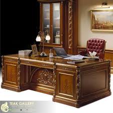 Meja Kerja Home Office Minimalis Modern Colonial Office Desk Desain Meja Kerja H Muebles De Oficina Ejecutiva Muebles De Oficina Decoracion Interiores Casas