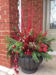 Helping You Finish Christmas Planters Christmas Urns Outdoor Christmas Decorations