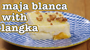 How To Make Maja Blanca With Langka Recipe Maja Blanca Recipes Fruit Recipes