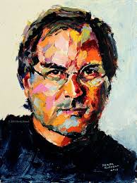 Steve Jobs Original Oil Painting Derek Russell Original Oil Painting Oil Painting Portrait Steve Jobs
