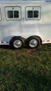 2002 longhorn (3) horse slant load gooseneck trailer with a front tack room that has saddle racks and bridle hooks. 1996 Featherlite Gooseneck Horse Trailer 4h Slant 13k Like New Trice Auctions