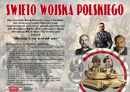 Święto wojska polskiego 2021 tradycyjnie przypadnie w połowie sierpnia. Dcarbcsupzgdsm