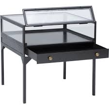 Shadow Box End Table In 2020 Glass Side Tables Shadow Box End Tables