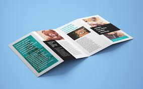 The best brochure mockup comes in. Free Accordion 4 Fold Brochure Leaflet Mockup Psd Templates Good Mockups