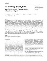 Assistance is provided with the cost of diabetes supplies, such as test strips, glucose monitor kits, lancing devices, insulin pumps, as well as with diabetes medications. Pdf The Influence Of National Health Insurance On Medication Adherence Among Outpatient Type 2 Diabetics In Southwest Nigeria