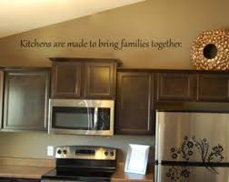 Vinyl Wall Art Above Cabinets In Kitchen Wall Vinyl Decor Kitchen Wall Decals Family Wall Decals