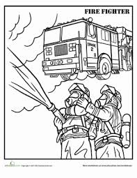 More cartoon characters coloring pages. Firefighter Worksheet Education Com
