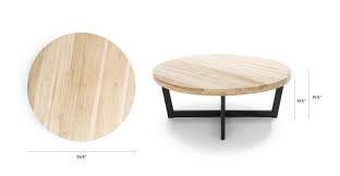 This table is made from teak and perfect outdoor furniture for your garden. Natural Teak Wood Round Outdoor Coffee Table Toba Article