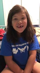 Talia got her care package...