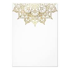 Black And White Invitation Card Background Invitacion Boda Minima Elegante Moderna Blanca De La Mandala Zazzle Com In 2020 Gold Mandala Floral Border Design Minimal Wedding Invitation