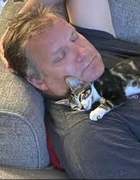 Find this cutie pie wandering the streets I brought him home and cleaned  him up. my dogs just love playing with him 😆😆😆 his a sweet we are naming  him Gerald Bartholomew