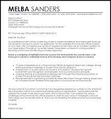 This cover letter example is a great representation of what a hiring manager is looking for in a financial administrator cover letter resume. Financial Aid Officer Cover Letter Sample Cover Letter Templates Examples