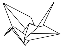 Origami Crane Vinyl Wall Decals Geometric Origami Origami Crane Origami Bird