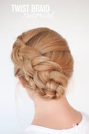 Unlike many hairstyles, updos can we be worn for a quick jog, a cocktail party, or on your special day. New Braid Hairstyle Tutorial The Twist Braid Updo Hair Romance