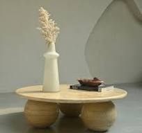 China Three Ball Round Travertine Coffee Table Suppliers ...