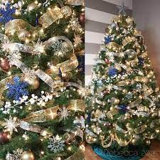 Christmas Tree Decorations In Silver Gold Chocolate Brown Sapphire Blue 3 Real Tree Dougla Blue Christmas Tree Christmas Tree Themes Gold Christmas Tree
