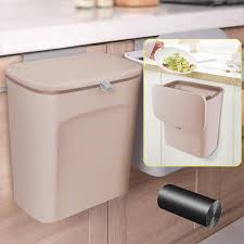 ayada hanging trash can with lid